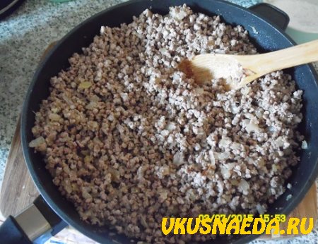 Блинчики фаршированные с мясом и луком