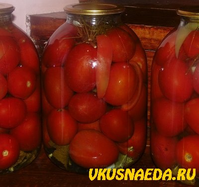 Помидоры на зиму консервированные