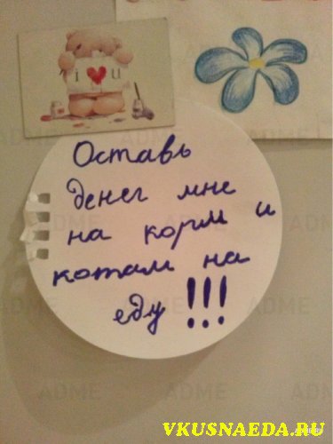 Забавные записки на холодильнике