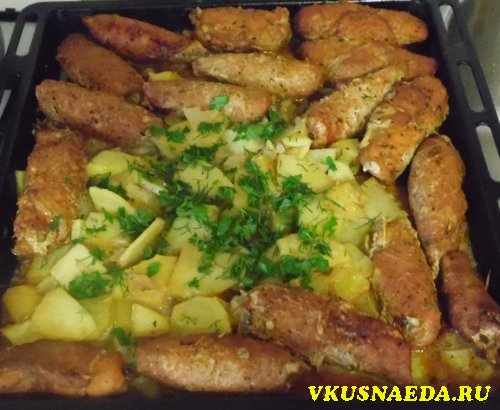 Мясные пальчики из свинины с грибами