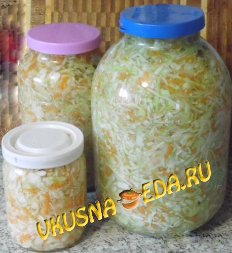 Быстрая к употреблению маринованная капуста