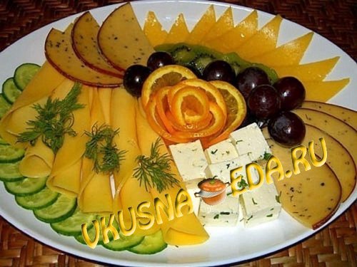 Оформление нарезки на фуршетный и праздничный стол