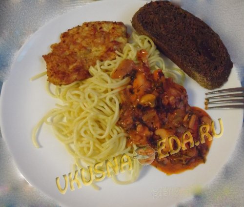 Куриные отбивные с подливкой на ужин