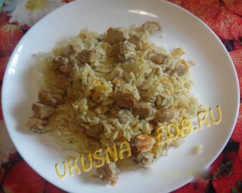 Рецепт плова из свинины с рисом