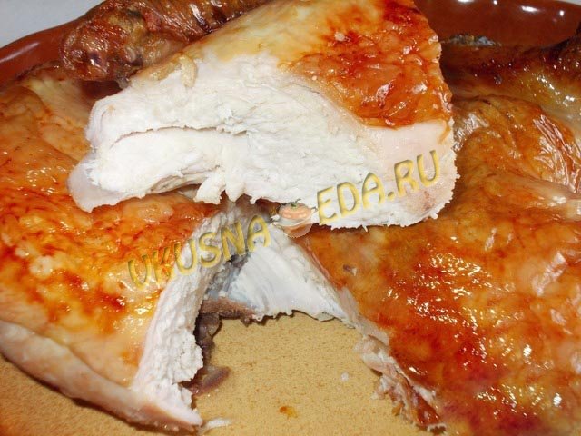 Маринованная курица в духовке