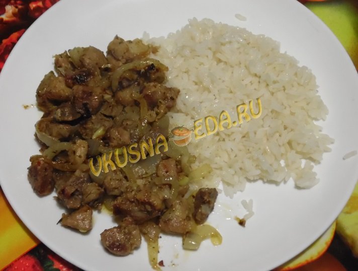 Жареная свинина с луком