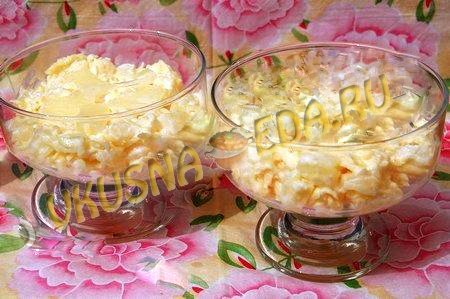 Салат с ананасами и курицей