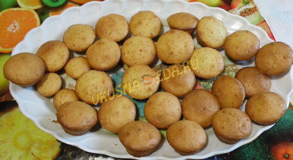 Кекс сметанный в силиконовых формах