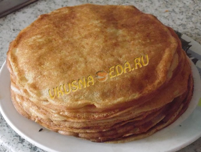 Блинчики на молоке рецепт тонкие вкусные