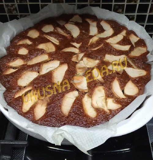 Коврижка яблочная медовая в духовке Коврижка яблочная медовая в духовке